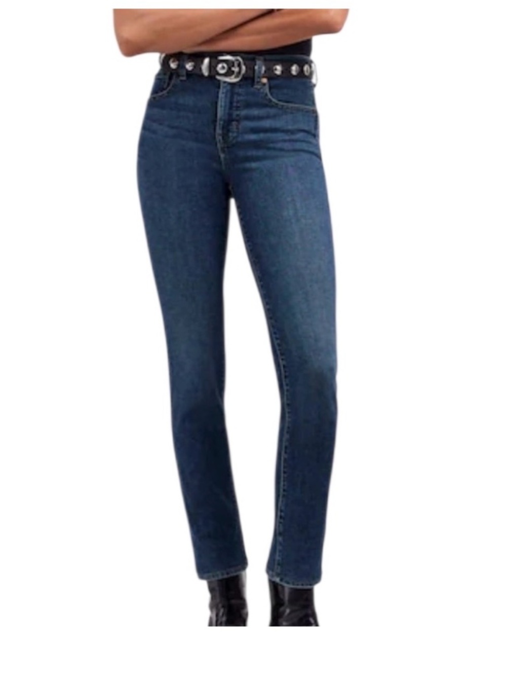 Madewell stovepipe jeans dark wash 30 EUC